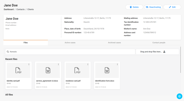 Gestionarea contactelor